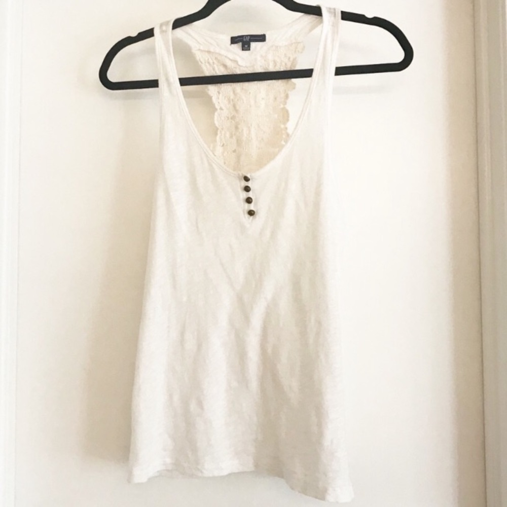 GAP Tank With Crochet Detail